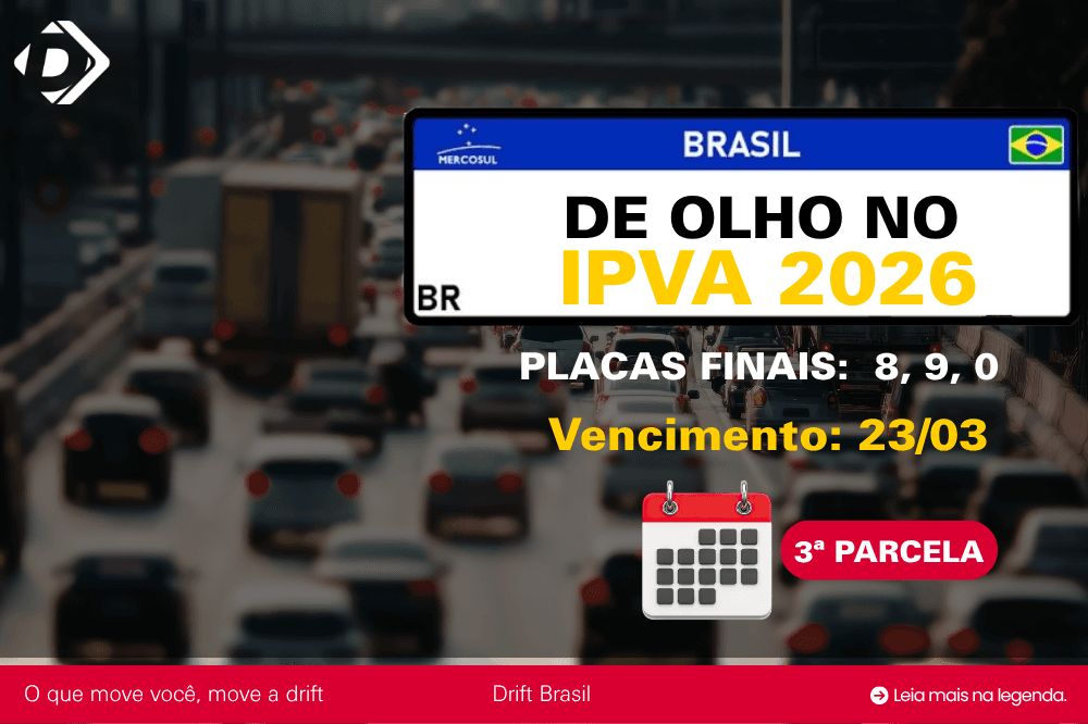 IPVA 2026: Prazo para Finais de Placa 8, 9 e 0 Vence Nesta Segunda-Feira